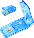 Pilulky Cutter Splitter pre malé a drobné pilulky Najlepšie pilulky Cutter Splitter 1/4 Vitamíny pilulky splitter rezy s Shield Medicine Tablet Cutter Doubles ako pilulky Organizátor