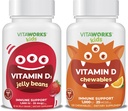Deti Vitamín D3 1000 IU želé fazule + vitamín D3 1000 IU žuvačky