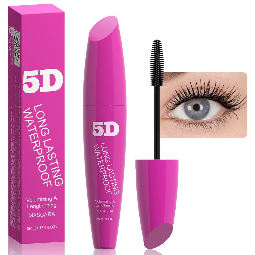 Čierna volumizing Curl Dlhá-nosenie Mascara Smudge-Proof Intenzívna dĺžka Perie mäkké plné Lashes vodeodolné bez vlania Non Smuging Bumping,Cruelty Free