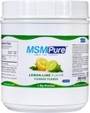 KALA ZDRAVIE MSMPure Citrónová vápno Ochutené Coarse MSM Powder Flakes 