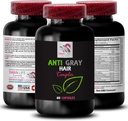Anti sivé vlasy pilulky - ANTI GRAY HAIR COMPLEX - Gray vlasy zvrat, Farba oživenie, Farba vlasov tón, Farba vitality booster, Svieža farba, Anti sivé vlasy doplnok, Vlasy transformácie 1 Fľaša 60 Kapsule