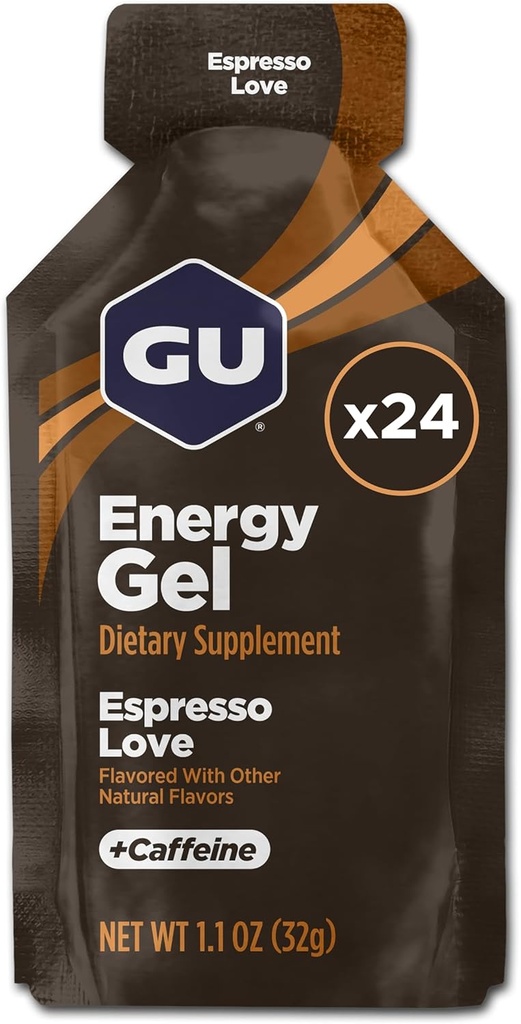 GU Energy Original Sports Nutrition Energy Gel, Espresso Love Espresso Love 24 Gróf 26.4 Ounce