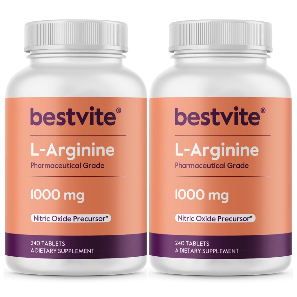 BESTVITE L-arginín 1000 mg na tabletu (480 tabliet) (240 x 2)