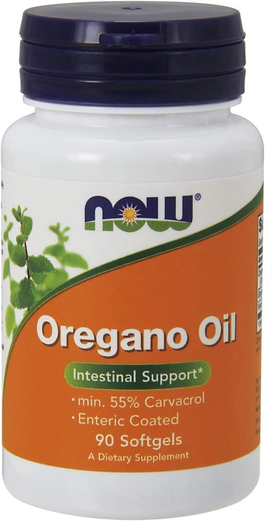 NOW Foods Oregano Oil Enteric, 90 Softgels (270 Softgels)