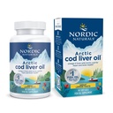 Nordic Naturals Arctic Cod Liver Oil|750 Mg Omega 3 Fish Oil EPA & DHA Supplement|Omega 3 Cod Liver Oil Liquid For Heart,Brain Health & Optimal Wellness|Flavour Lemon Fish Oil 90 Softgels, 160 grams