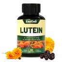 Luteín pre oči, luteín 20 mg, luteín a zeaxantín doplnky, Očné doplnky, Relief pre oči a podporu Vision Health, Vegan, 60 Softgels
