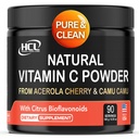 Prírodný vitamín C z Acerola Cherry & Camu Camu Powder - vysoká absorpcia s Citrus Bioflavonoidy - Imunitný systém a kolagén Booster - Anti Aging Skin Vitamíny Vyrobené v USA 90 porcií