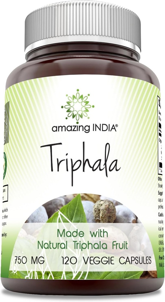 Amazing India Triphala (Natural Triphala Fruit) Supplement 