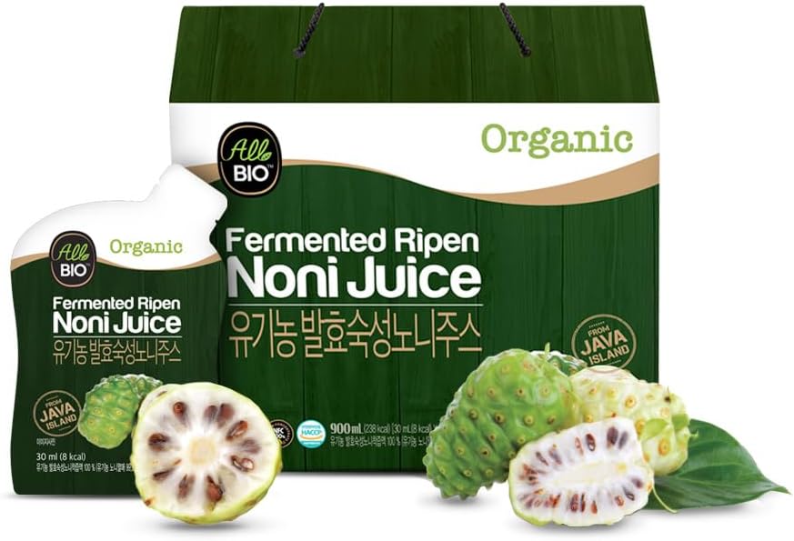 Java Organic Noni Juice Extract - 1 fl oz x 30 Daily Pack - 100% Fermented by ALLBIO
