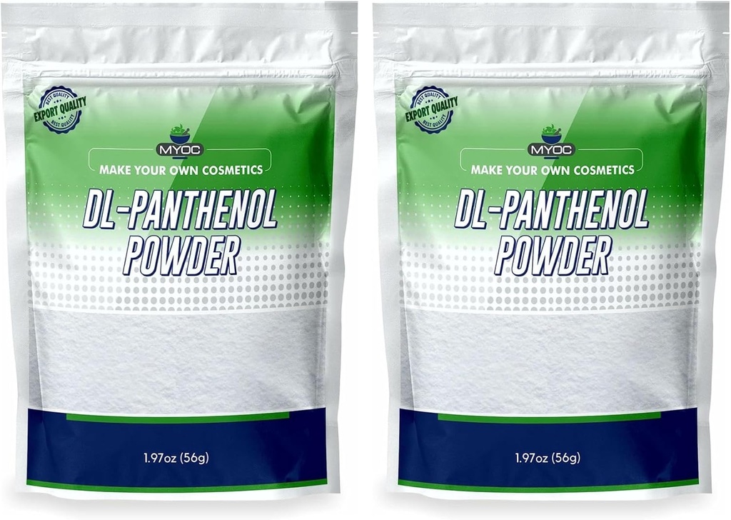 DL-pantenol prášok- provitamín B5 prášok zmes - 1,97oz 56gm (balenie 2)