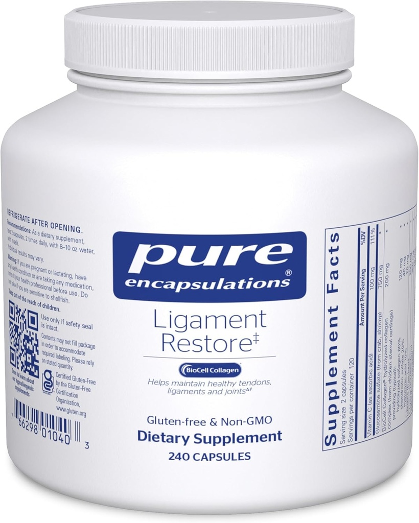 Pure Encapsulations - Obnovenie väzu - Dietary Supplement pomáha udržiavať zdravé tendony, väzy a kĺby - 240 kapsule