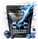 Monohydrát kreatínu Gummy - rast svalov, výkon, vytrvalosť - 5 Gram Creatin per Serving - Vegan, Non-GMO, Gluten-free, Made in USA - 90ct (90 gróf, Sour Blue Malina)