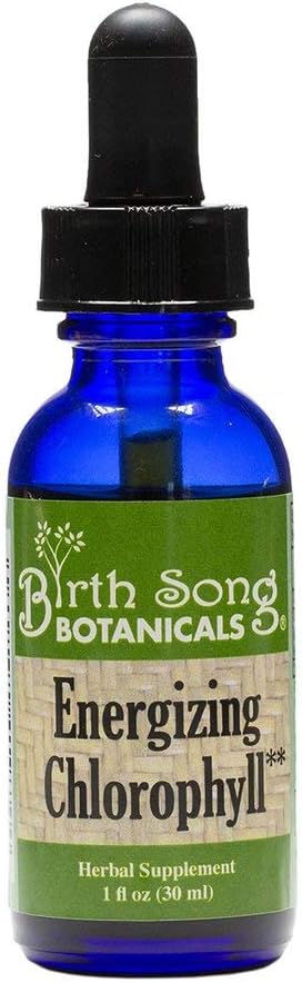 Narodenie Song Botanicals Energizing Chlorofyl Tincture, Super Concentrated Liquid Chlorofyl Drops, Herbal Energy Suplement and Internal Deodorazer, Mint Flavor 1oz fľaša