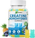 Kreatínmonohydrát Gummies 5000 mg pre mužov a ženy, žuvačky Kreatín Monohydrát pre svalovú silu, svalový Builder, Energia Boost, Pred-Workout Supplement (90 gróf) - čučoriedkový ananás