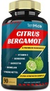 Citrus Bergamot Extract kapsuly s vitamínomC, Berberine, Quercetin, Bromelain, Echinacea, Black Pepper - 3 mesiace dodávky, 90 caps