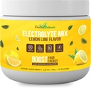 Powder Electrolyte - osviežujúce cvičenie zotavenie Elektrolyty, bez cukru, bez lepku a Vegan, Pure Keto & Paleo Hydratácia Nápoj, Immune Posilnenie vitamínov (198 Grams, citrónová vápno)