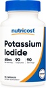 Nutricost Potassium Iodide (KI), 90 Capsules, 65mg Potassium Iodide Per Serving, Vegetarian, Non-GMO & Gluten Free