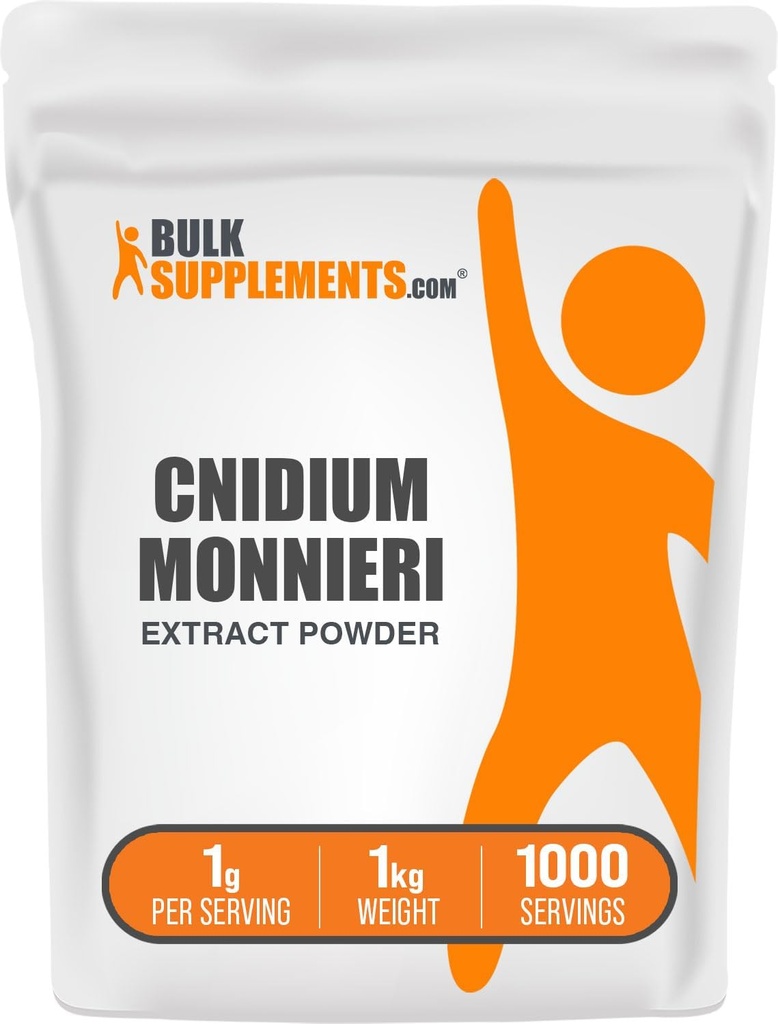 BulkSupplements.com Powder Cnidium Fruit Extract - Cnidium Monnieri Extract, Vasodilatator Supplement - Gluten Free, 1g per Serving, 1kg (2,2 lbs) (Pack of 1)