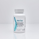 Thrive Nutraceuticals Activated B- Complex with Quatrefolic - 60 Non-GMO Kapsule - Kosher Dietary Supplement for Optimal Health - Bez kvasiniek a lepidla, podporuje energiu a kognitívne funkcie