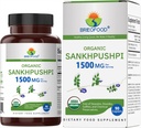 Brieofood Organic Sankhpushpi 1500mg, 45 Servings, Vegetarián, Gluten Free, 90 Vegetariánske tablety