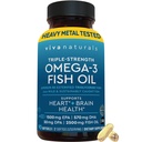 Viva Naturals Triple Strength Omega 3 Fish Oil Pills 
