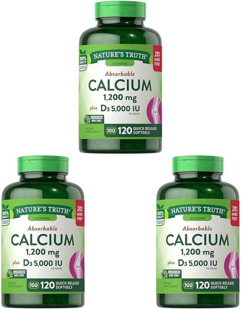 Pravda prírody Absorbovateľný vápnik 1200 mg s vitamínom D3 5000 IU 