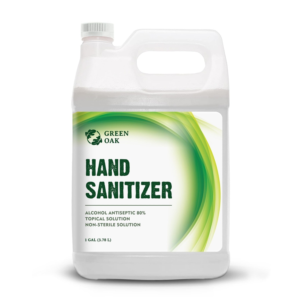 Zelená dubová sanitácia ruky Sanitizer sprej znovu naplniť (1 Gallon)