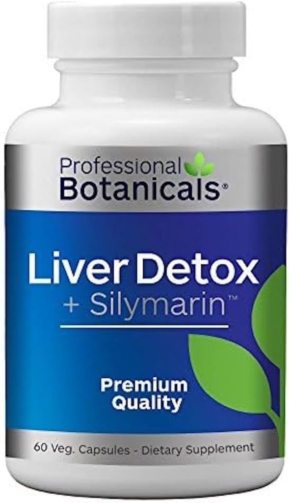 Pečeň Detox a očistiť doplnok, Bylinné Pečeň podpora doplnok s mliekom Thitle Seed extrakt, Silymarin 80%, Organic Blessed Thitle, Púpava koreňov, - 60 Vegetariánske kapsule