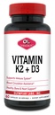 Olympian Labs Vitamín K2 + D3, 60 Slúži, podporuje imunitný systém, kostí a srdca, 60 Vegánskych kapsúl