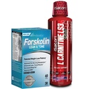 iSatori L-karnitín LS3 zmiešané Berry 1500mg (32 Servings) a biogenetické Labs Forskolin Lean & Tone