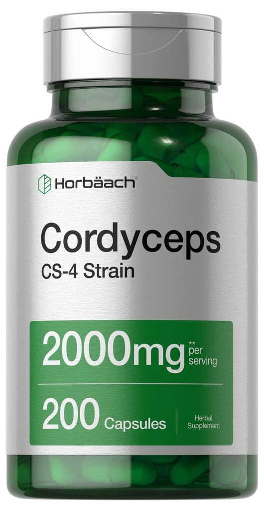 Horbäach Cordyceps Mushrom Capsules 2000mg 