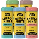 Viter Energy 40mg Kofeínové mäty - bez cukru, B vitamíny, Vegan, Boosts Fast Energized Alert Focus, Kofeínové Nootropic Supplement Pills (Variety Flavors, 20ks, 5 Balenie, 100ks Spolu)
