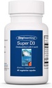 Allergy Research Group Super D3 Dietary Supplement - Bone & Immune Support, Cholekalciferol with C & E, Vegetariánske kapsule, Gluten Free - 60 count