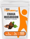 BulkSupplementments.com Chaga Mushroom Extract Powder - Mushroom Supplement, from Chaga Huby - 1000mg Chaga Powder Extract per Serving, Gluten Free (5 kilogramy - 11 libier)