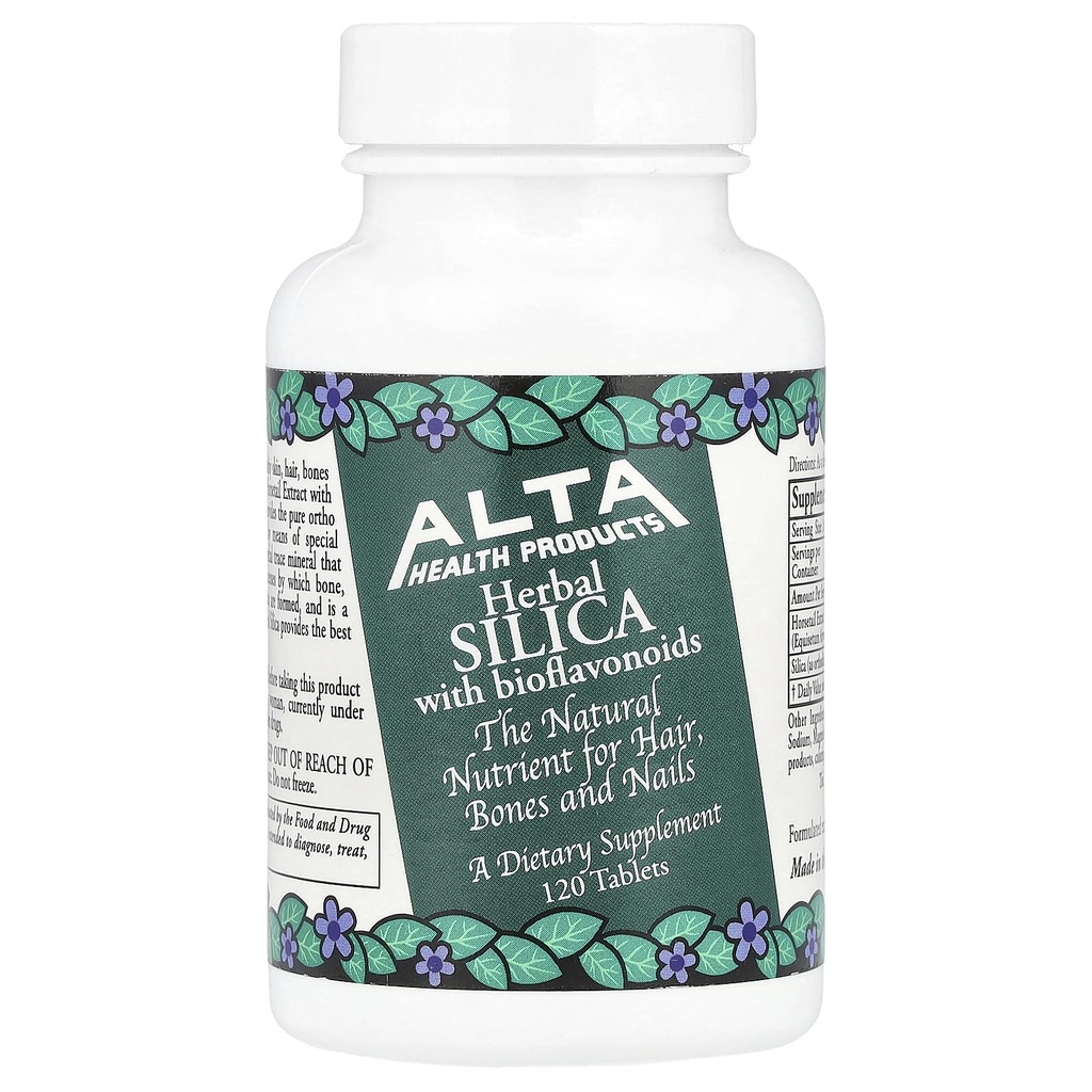 Alta Health Products, bylinné SILICA s bioflavonoidmi, Tablety, 120 Počet