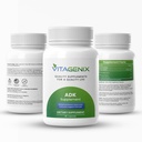 ADK 10 - Vitamín A, D3 a K2 Supplement pre mužov a ženy - vysoká potencia Vitamín ADK - Pomáha podporovať imunitné, kostné a srdcové zdravie - 90 kapsúl