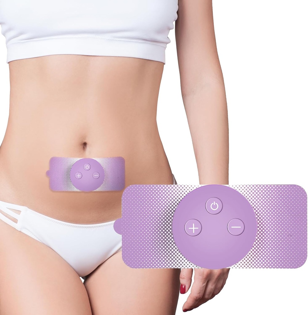 JUSTWILL Bezdrôtové prenosné obdobie Cramps úľava od bolesti Simulátor s 3 režimami 30 Intenzita Dobíjateľná TENS jednotka pre Menstrual Cramp Relief Domáce zdravotnícke zariadenie,Dift pre ženy priateľka