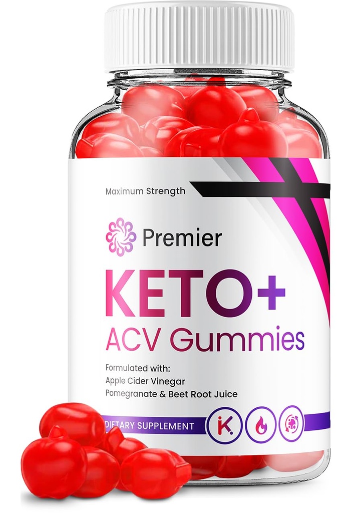 Premier Keto ACV Gummies - Advanced Formula Premiere Keto Plus ACV Gummies Apple Cider Vinegar Premier ACV Diétary Supplement Reviews Muži Ženy (60 Gummies)