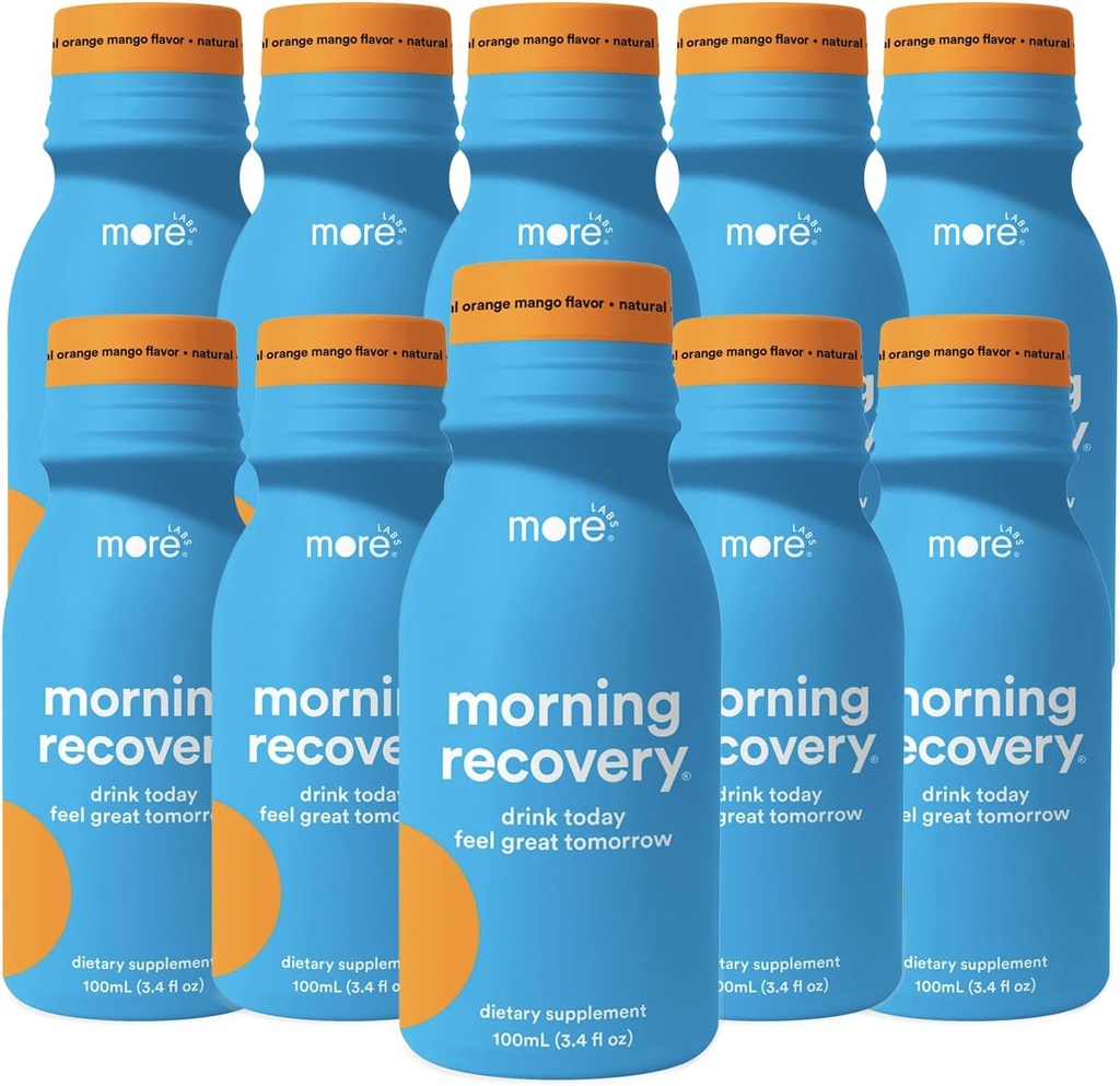Viac Labs Morning Recovery Orange Mango Flavor Electrolyte & Milk Thitle Drink 10 Pack 
