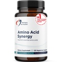 Designs for Health Amino Acid Synergy - Vegetariánska Essential Amino Acides Supplement with BCAAs, Alpha-Ketoglutarát, Metionín + B6 (P-5-P) - Support for Athletes + Muscle (120 Kapsule)