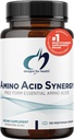 Designs for Health Amino Acid Synergy - Vegetarian Essential Amino Acides Supplement with BCAAs, Alpha-Ketoglutarát, Metionín + B6 (P-5-P) - Support for Athletes + Muscle (120 Kapsule)