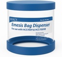 HCS Emesis Bags Dispenser - Stena upevnená, drží 24 HCS hlasové tašky na jedno použitie (nezahrnuté) - zahŕňa kotvy a skrutky