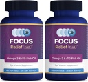 Zaostrenie Relief Plus suchý očný vzorec (180 ct. 60 Day Supplement) Omega 3 Supplement - Suchý očný relief Supplement - Omega 3 Fish Oil