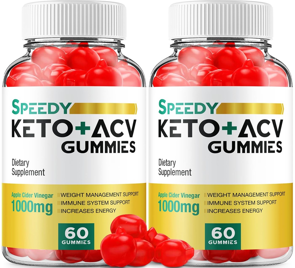(2 balenia) Speedy Keto ACV Gummies - Advanced Formula Speedy Keto Plus ACV Gummies Apple Cider Ocogar Speedy ACV Dietary Supplement Muži (120 Gumies)