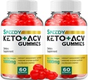 (2 balenia) Speedy Keto ACV Gummies - Advanced Formula Speedy Keto Plus ACV Gummies Apple Cider Ocogar Speedy ACV Dietary Supplement Muži (120 Gumies)