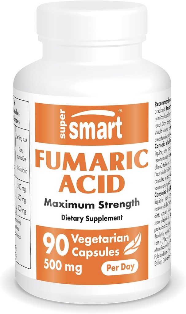 Supersmart - Fumaric Acid 500mg per day (Maximálna sila) - Prírodné doplnok 