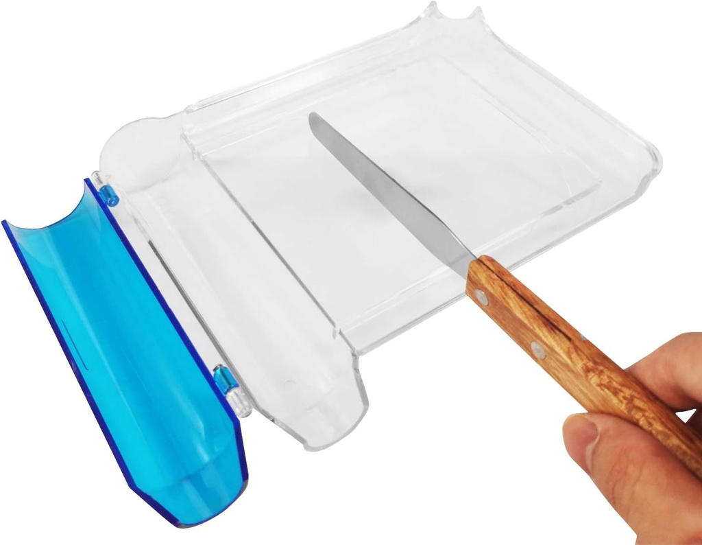 Medarchitect pravá ruka pilulky počítať zásobníka so spatula (Clear - drevo rukoväť)