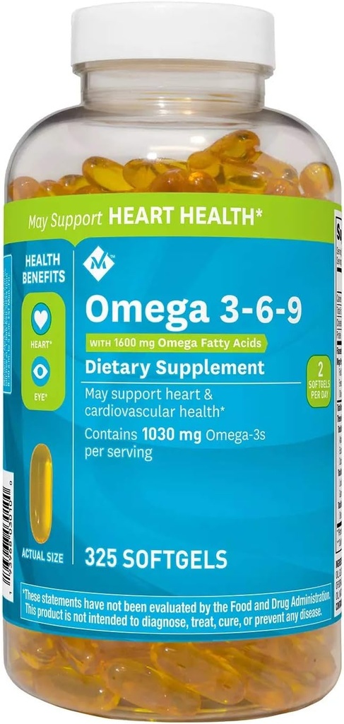 Členovia Mark Omega 3-6-9 Dietary Supplement (325 gróf)