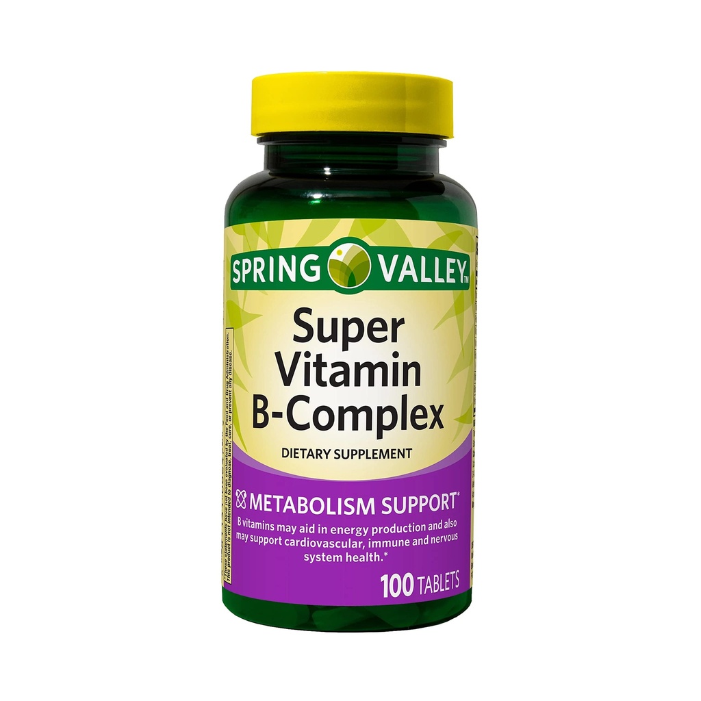 ikj Super vitamín B-komplexné tablety Diétne doplnky, 100 Počet