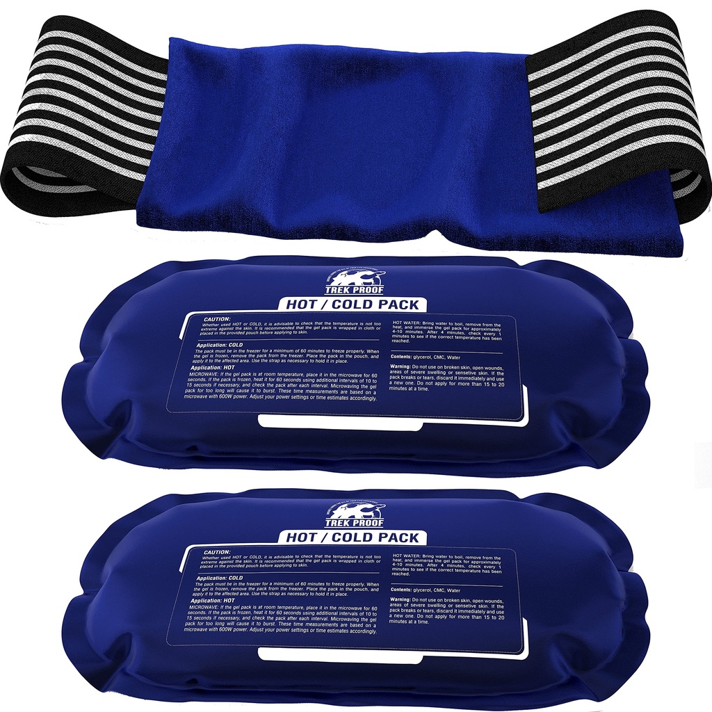 Ice Packs for Injuries Reusable (3-Piece Set) 